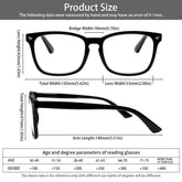 KERECSEN 5 Pack Large Rectangle Blue Light Blocking Computer Glasses Unisex FLG000 - kerecsen
